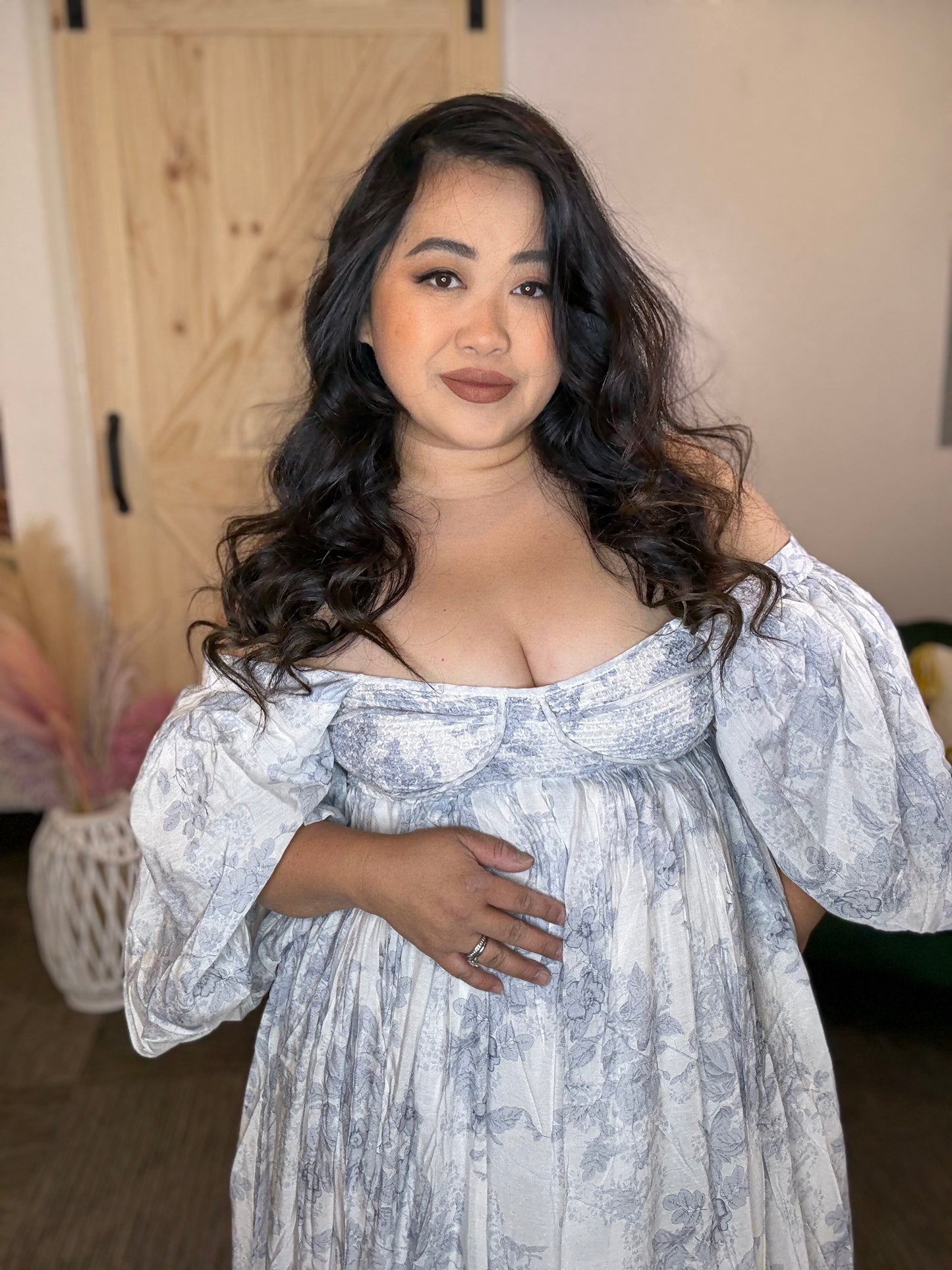 Blue Floral Dress