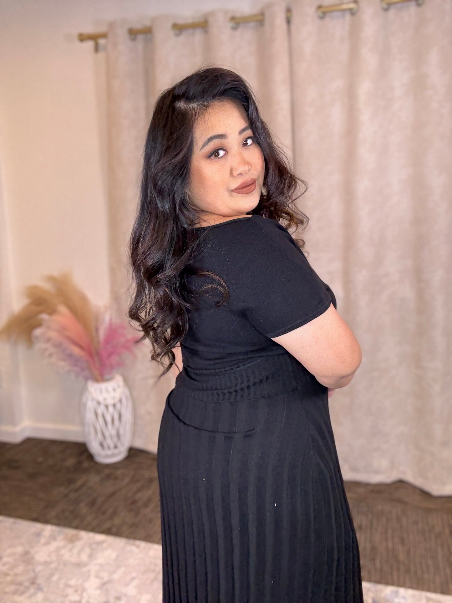 Black Knit Dress