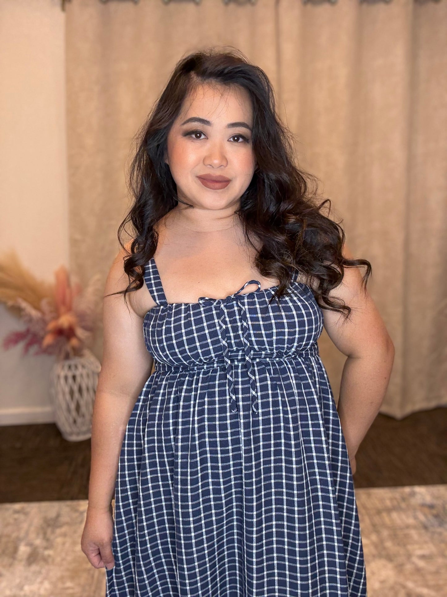 Blue Plaid Dress