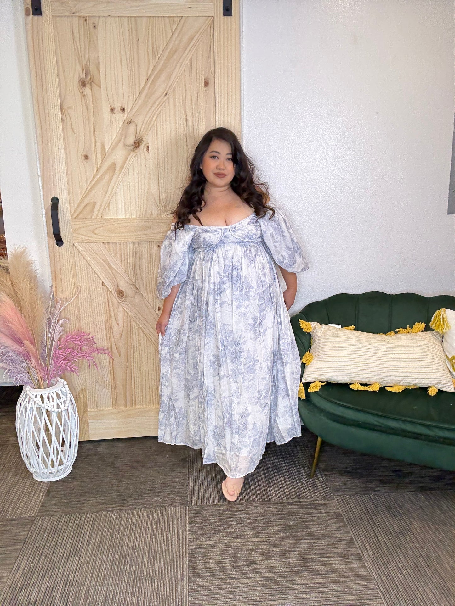 Blue Floral Dress