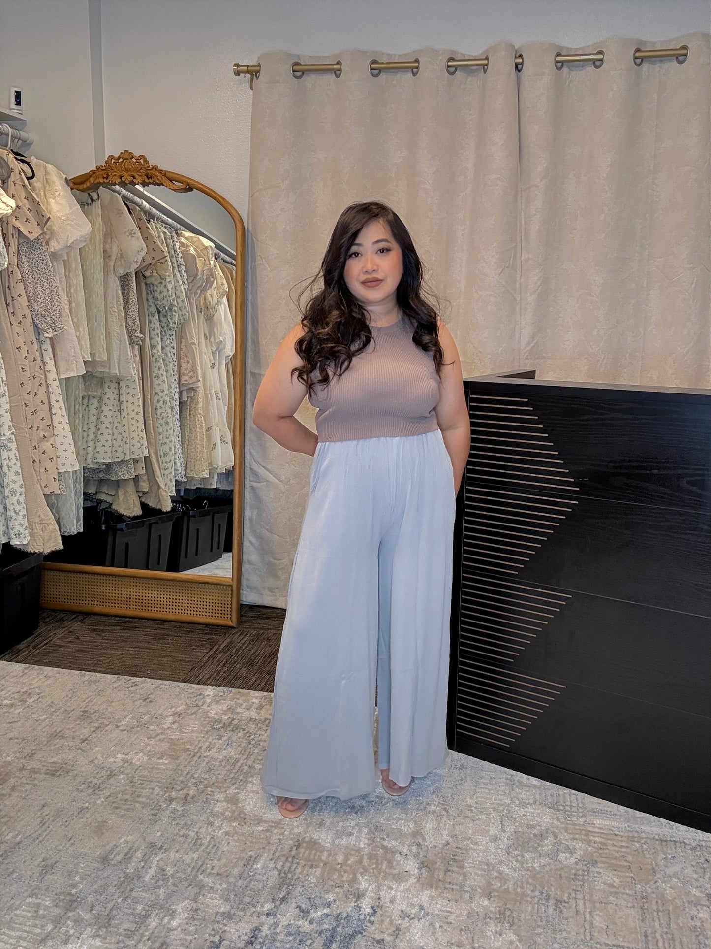 Crinkle Wide Pant