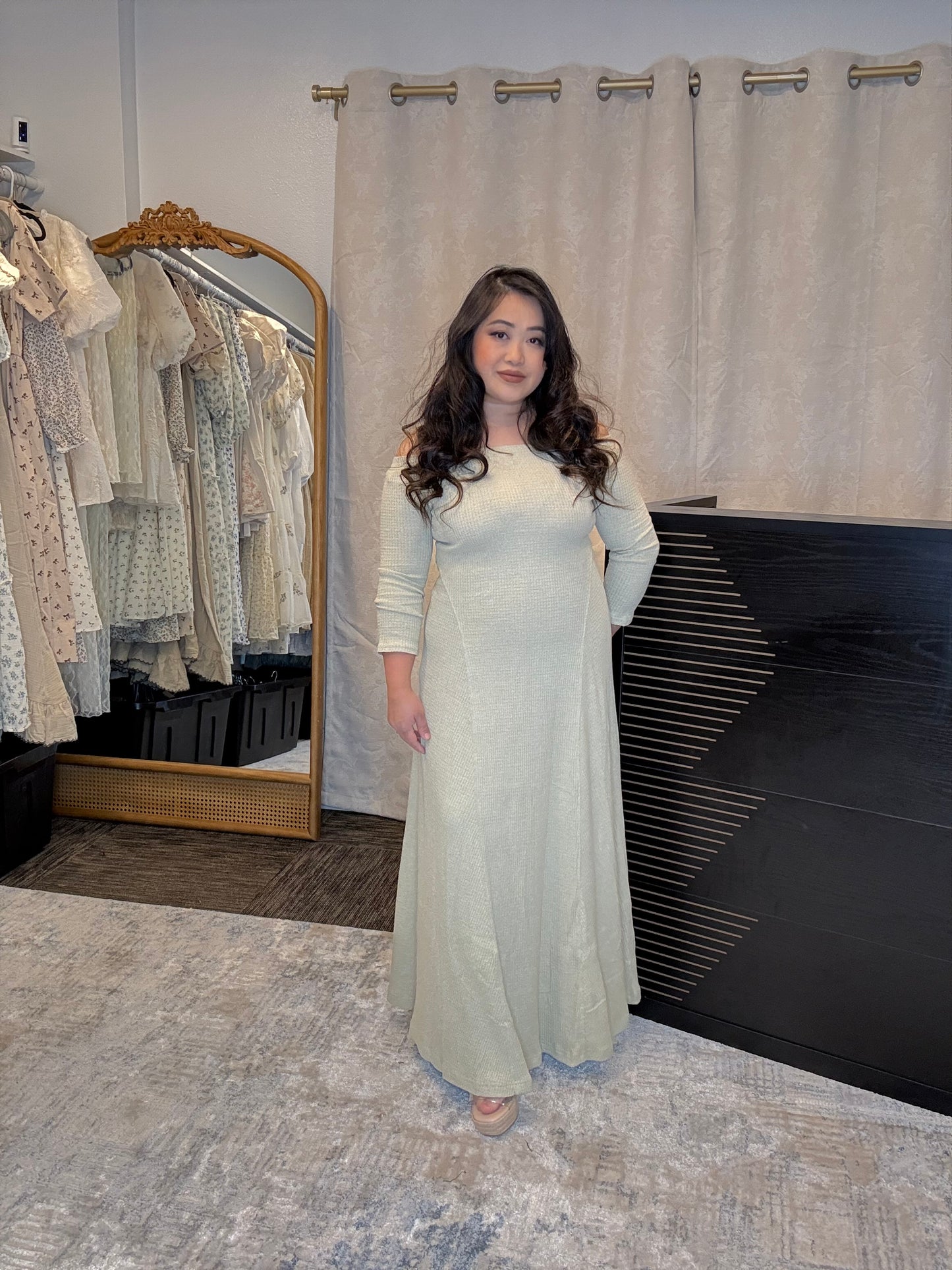 Waffle Knit Dress