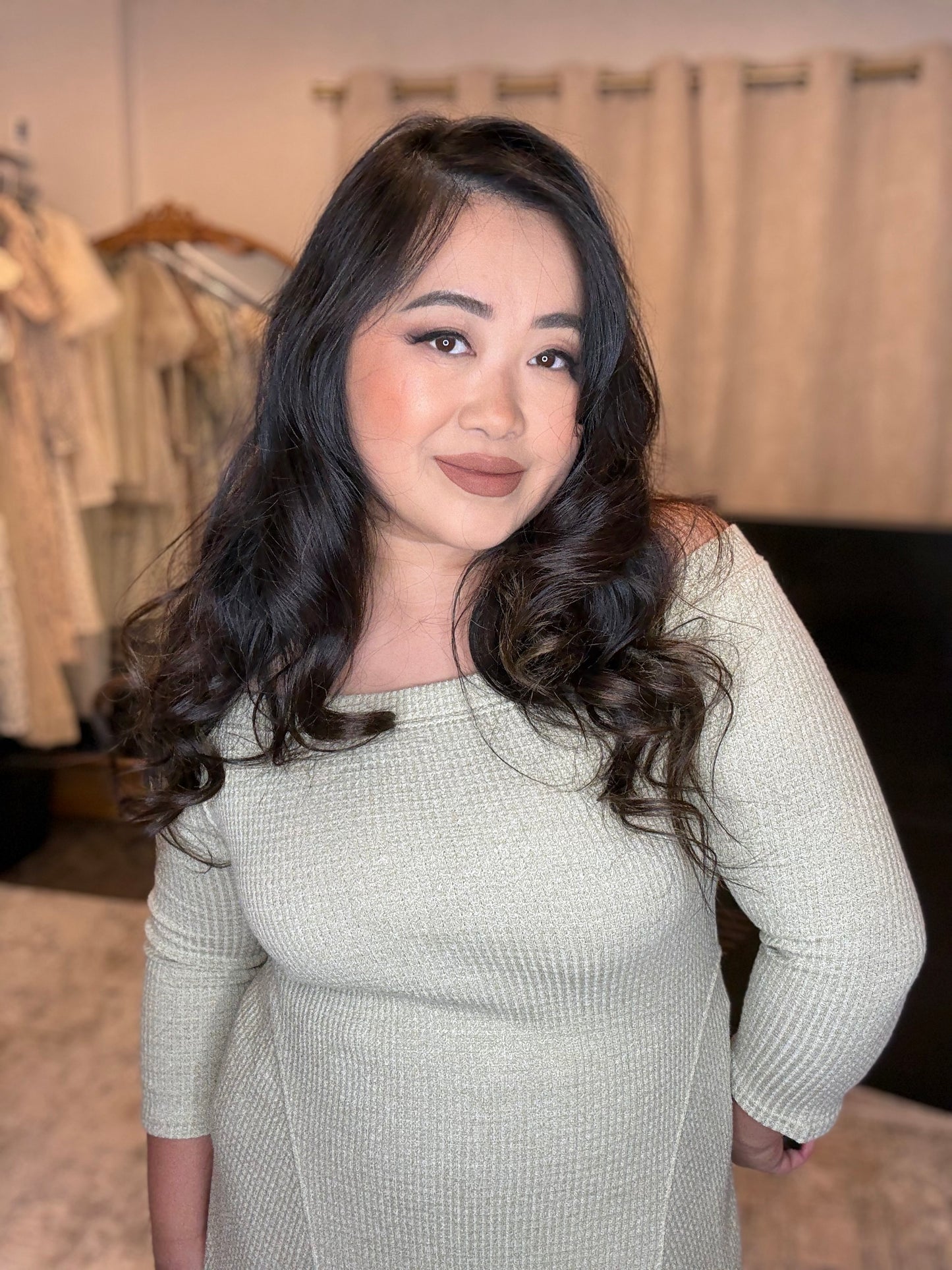 Waffle Knit Dress