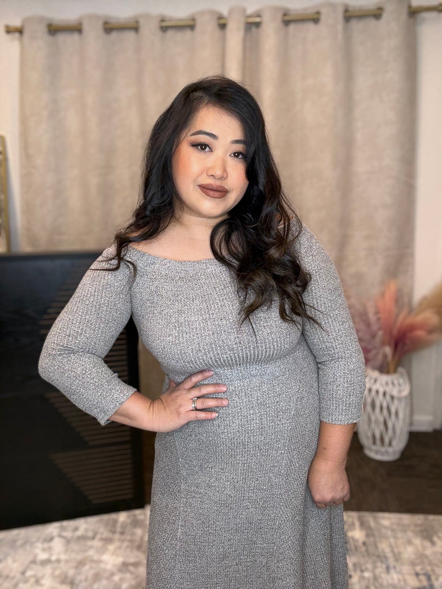 Waffle Knit Dress