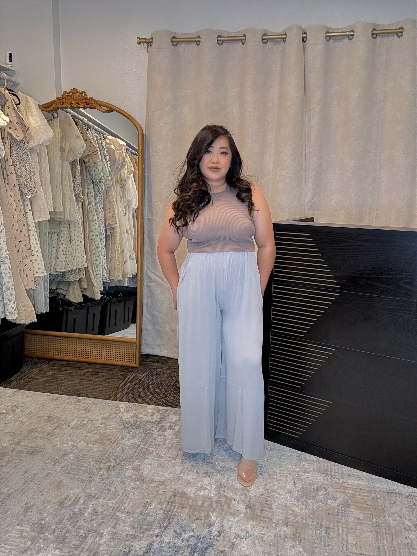 Crinkle Wide Pant
