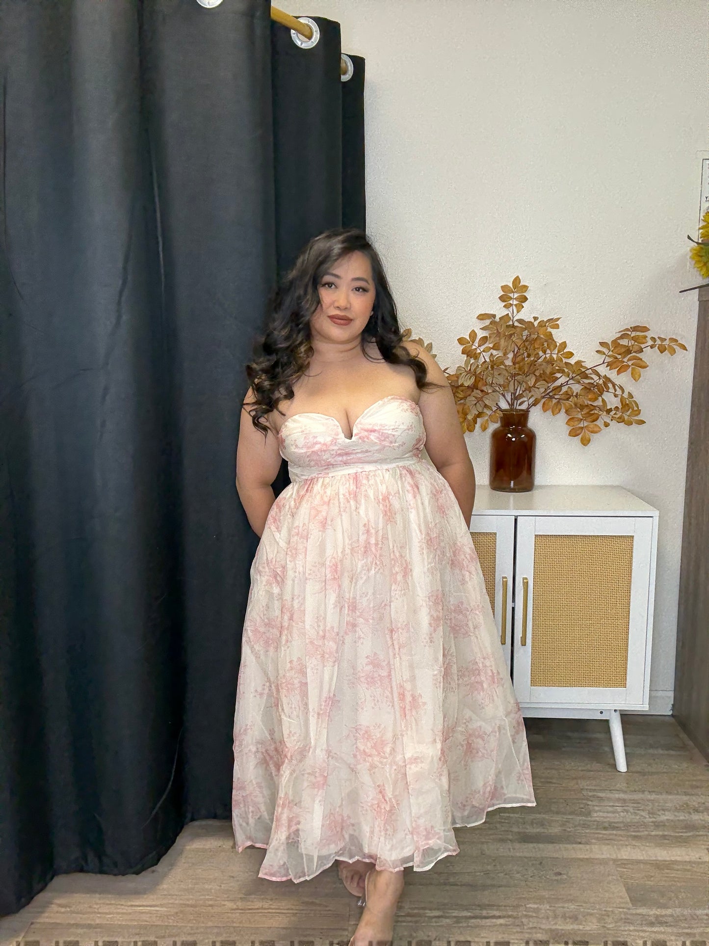Pink Floral Dress