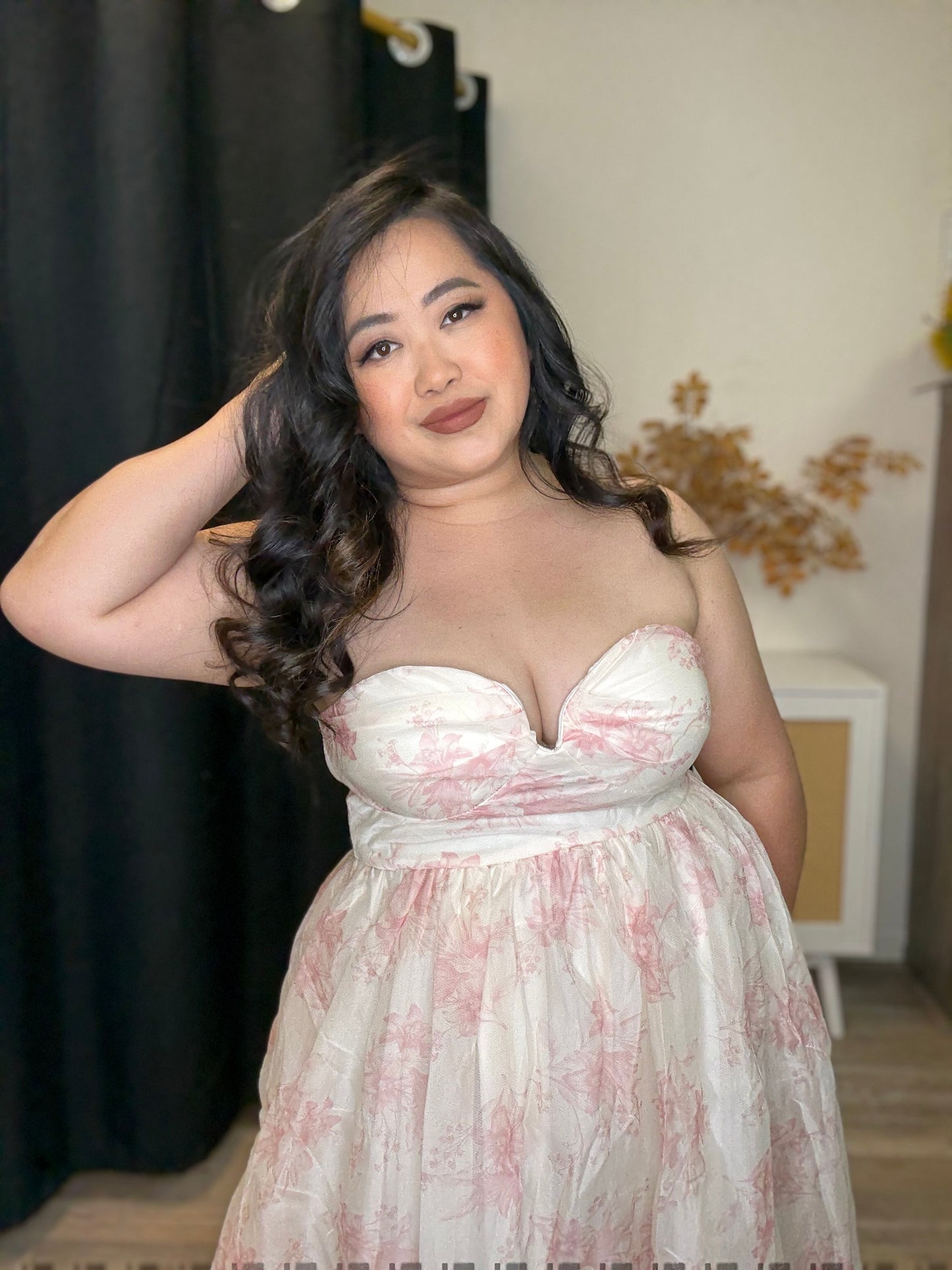 Pink Floral Dress