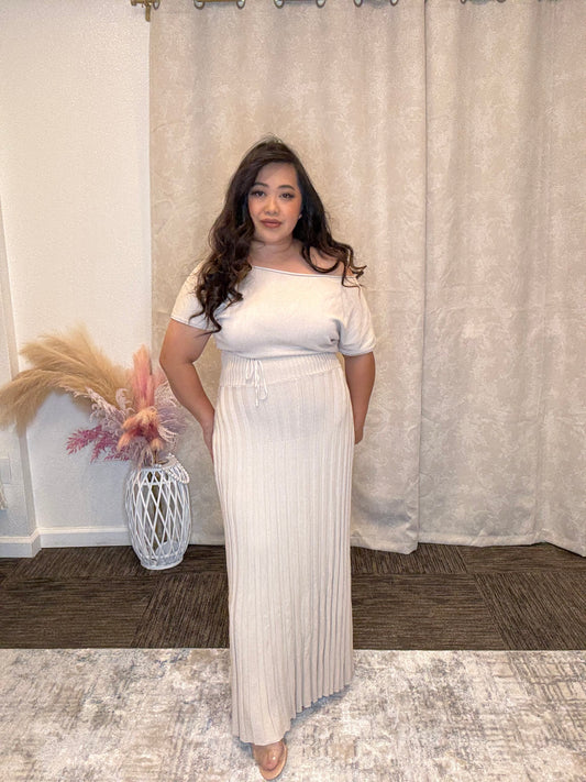 Cream Knit Dress