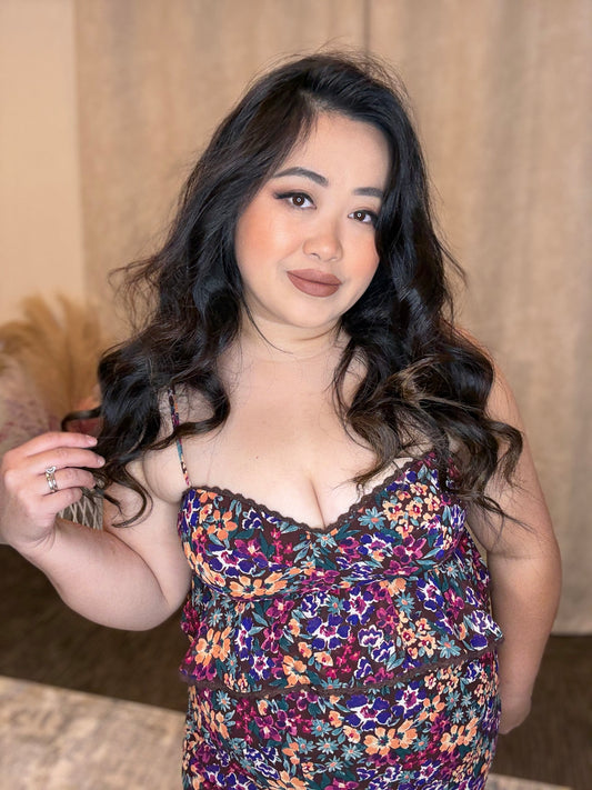 Floral Peplum Dress