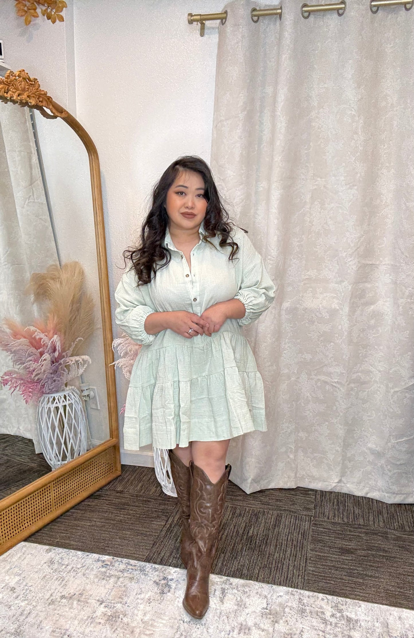Gauze Babydoll Dress