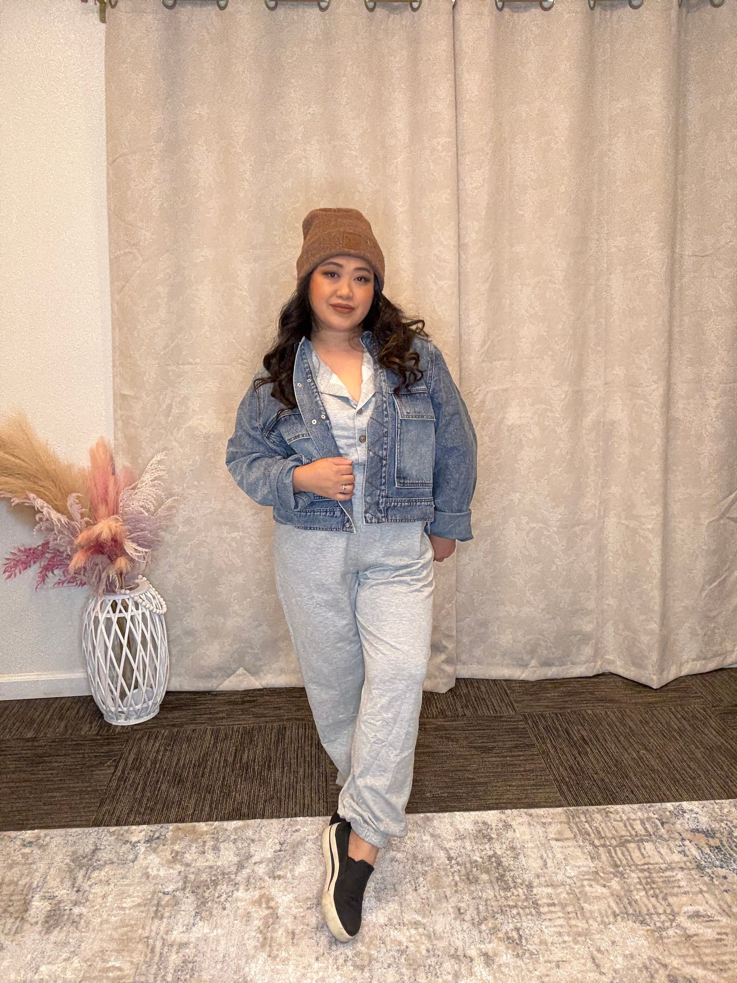Grey Terry Jumpsuit