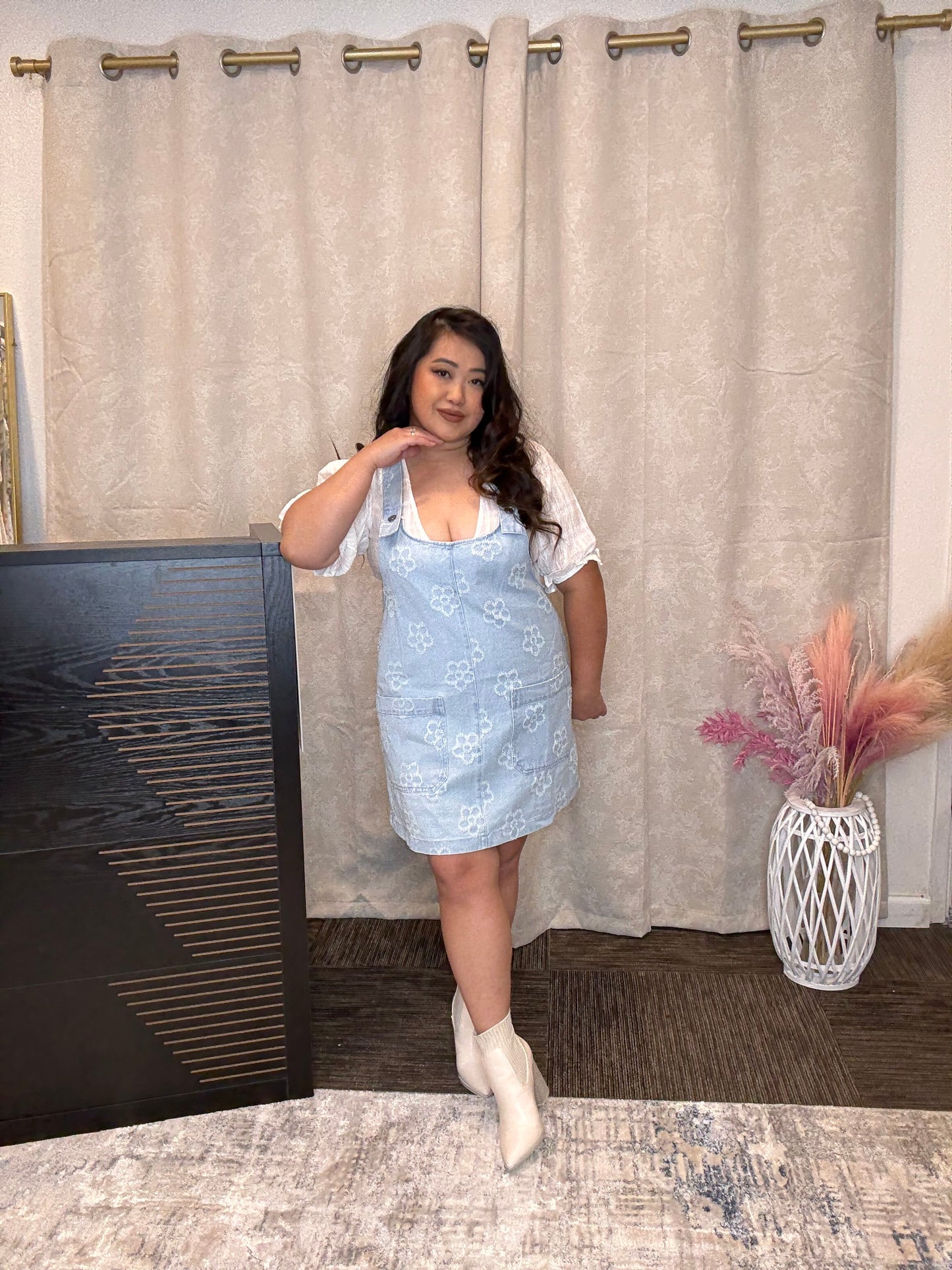 Denim Overall Skirt